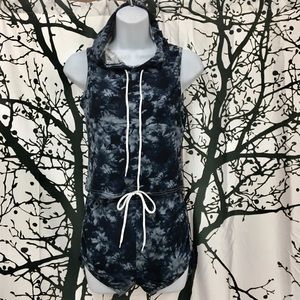 Denim Blue Tie Dye Two Piece Set